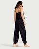 image 3 of F&F 2-Piece Pure Cotton Lace Trim Pyjama Set in Black