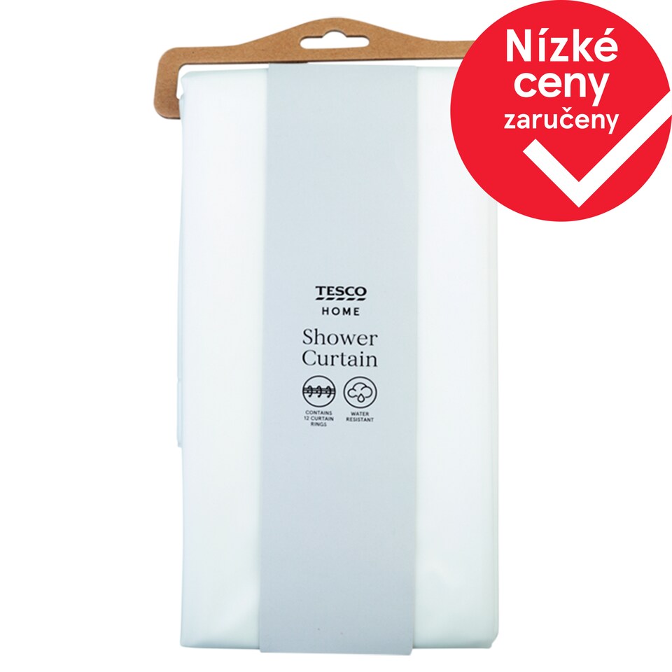 image 1 of F&F Home Sprchový závěs s kroužky 180 x 180 cm