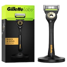 Gillette Labs Razor & Stand Black & Gold Edition
