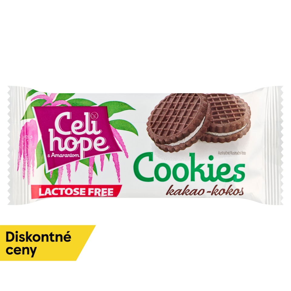 Celihope Lactose Free Cookies kakao-kokos 36 g