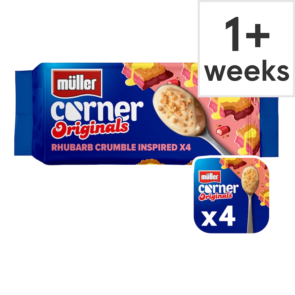 image 1 of MULLER CORNER ORIGINALS RHUBARB CRUMBLE 4X124g