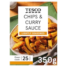 Tesco Chips & Curry Sauce 350g