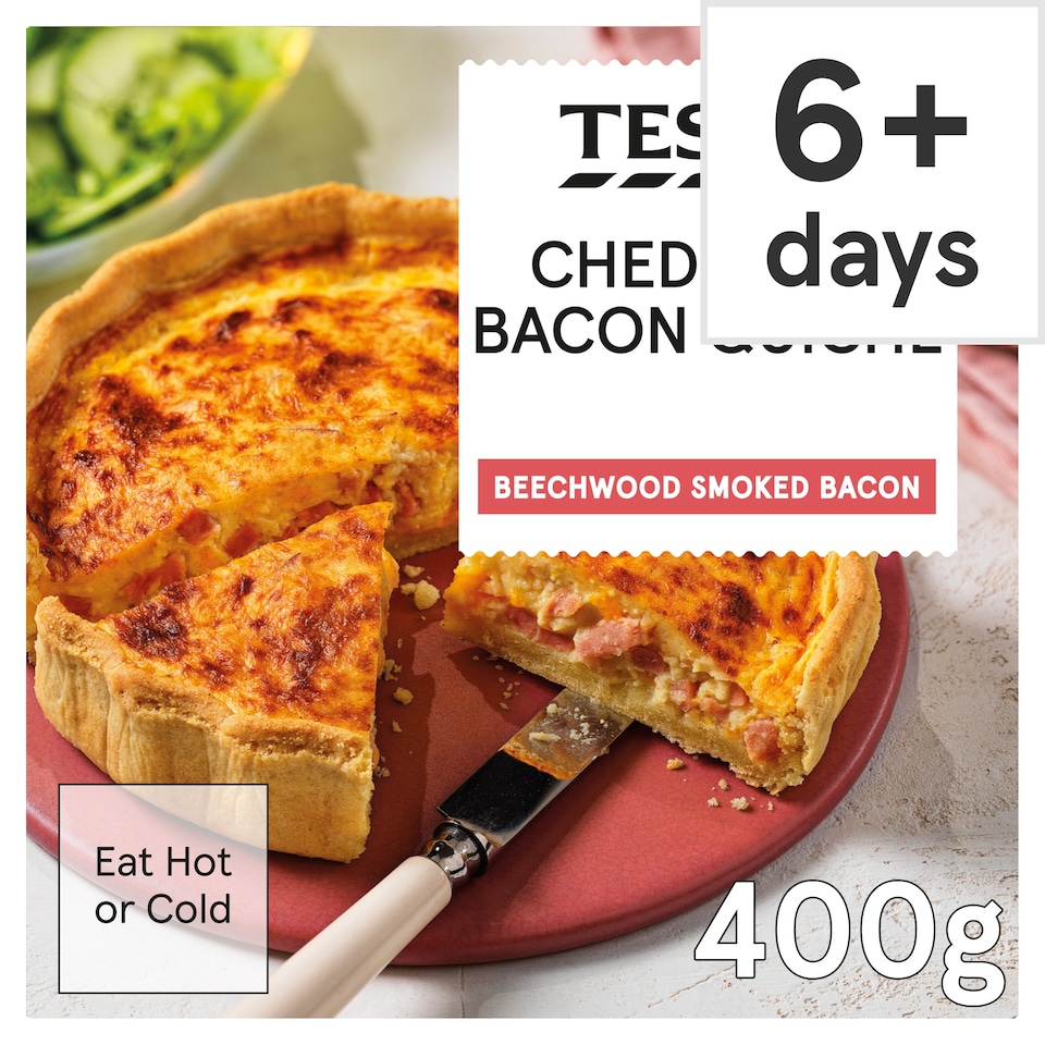 Tesco Cheese & Bacon Quiche 400g