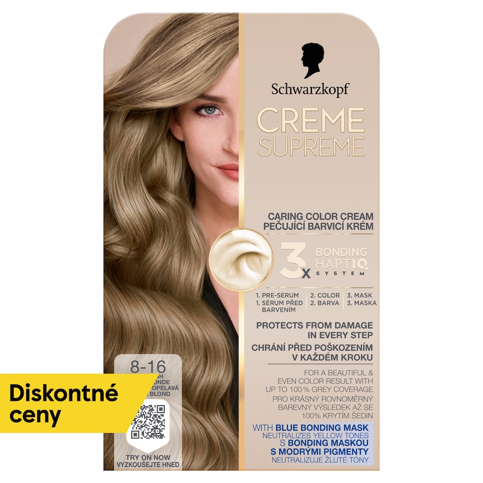 obrázok 1 z Schwarzkopf Creme Supreme Farba na vlasy 8-16 Chladná popolavá svetlá blond