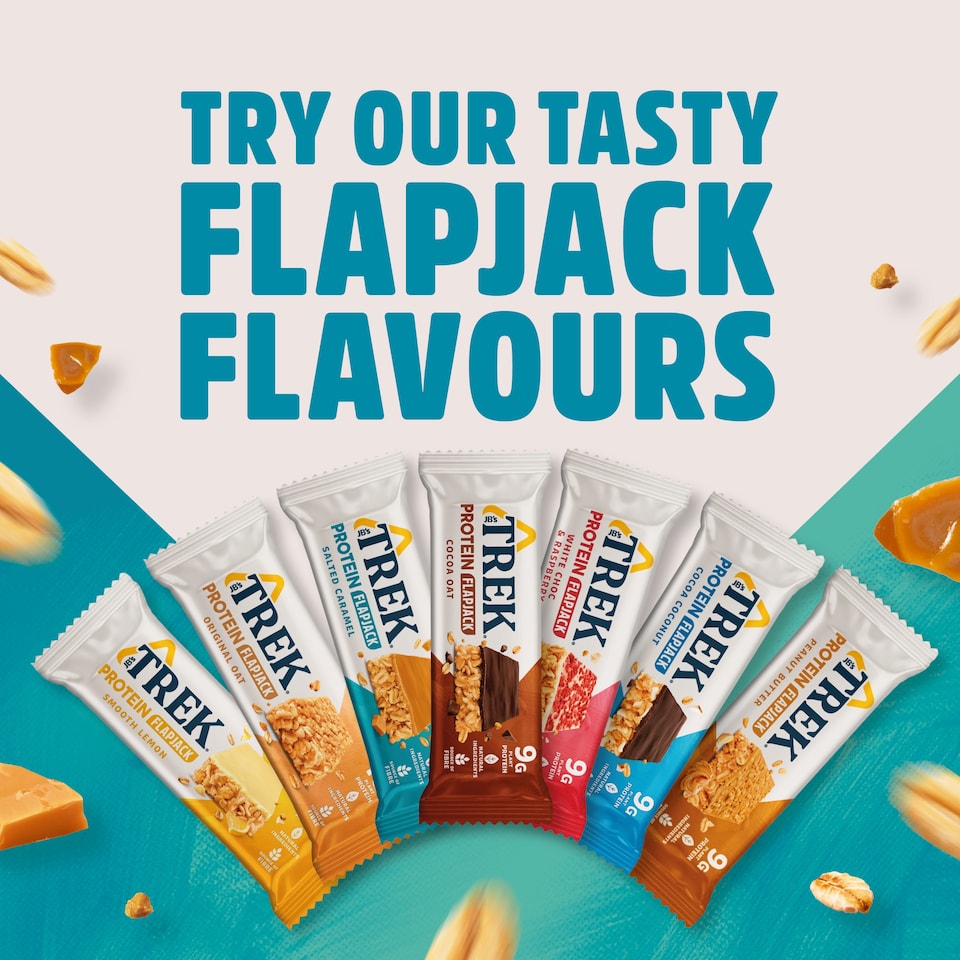 image 1 of TREK Protein Flapjacks - Salted Caramel 3 Pack 50g