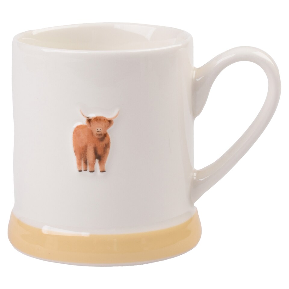 F&F Home Highland Cow Tankard Mug