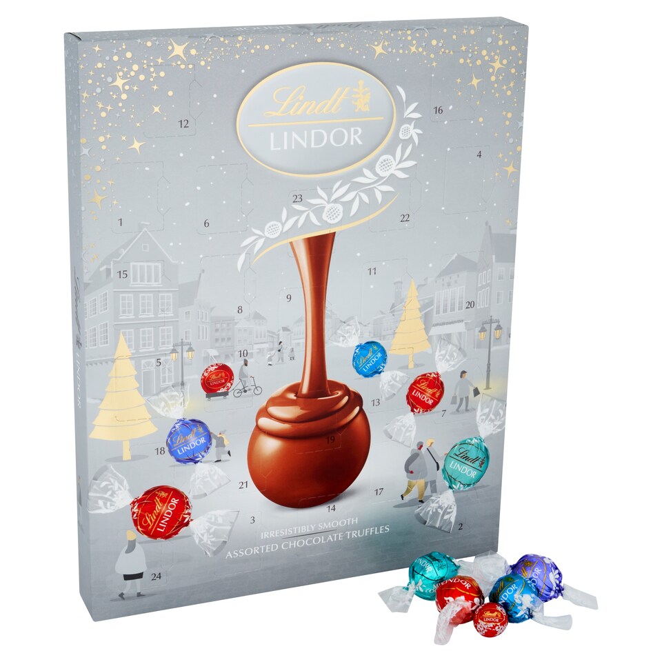 image 1 of Lindt Lindor Silver Advent 233g 