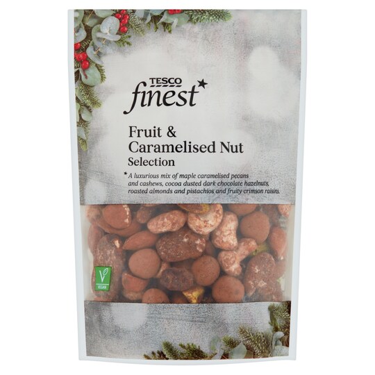 Tesco Finest Fruit & Caramelised Nut Selection 225G Tesco Groceries