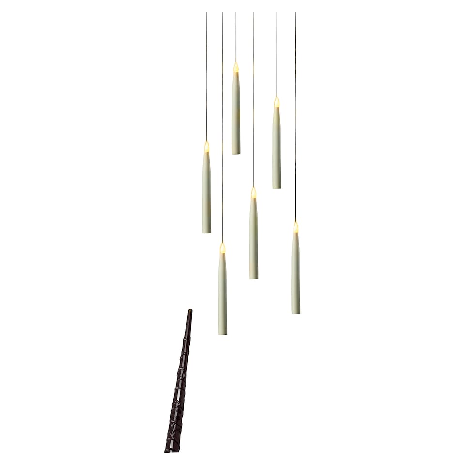 Tesco Halloween Floating Candles With Wand 6 Pack