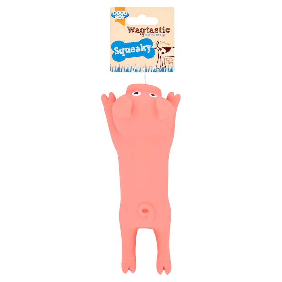 Good Boy Wagtastic Squeaky Pig Toy for Dogs