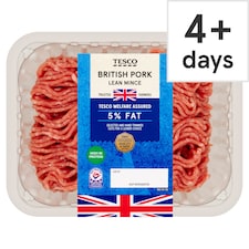 Tesco Lean Pork Mince 5% Fat 500G