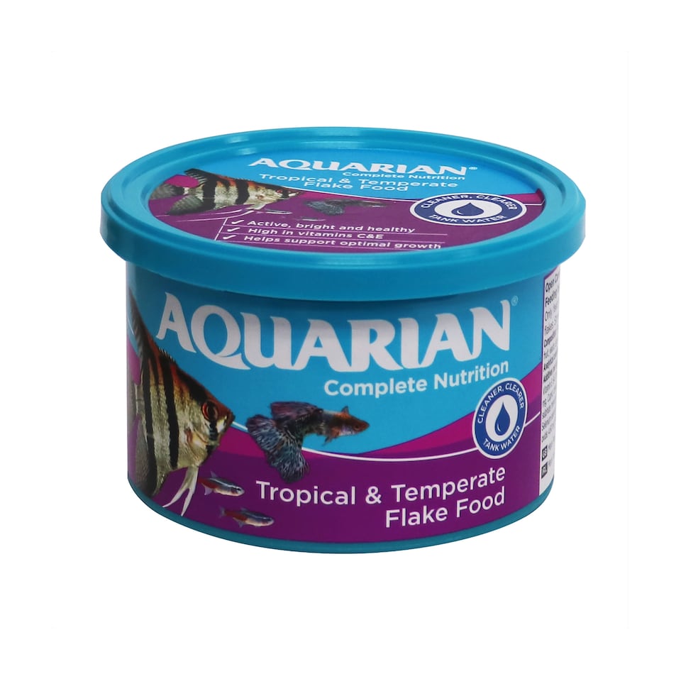 image 1 of Aquarian Tropical Fish Food Flakes 50g