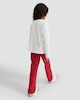 image 3 of F&F Girls Pure Cotton Christmas Club Slogan Pyjamas in Multi