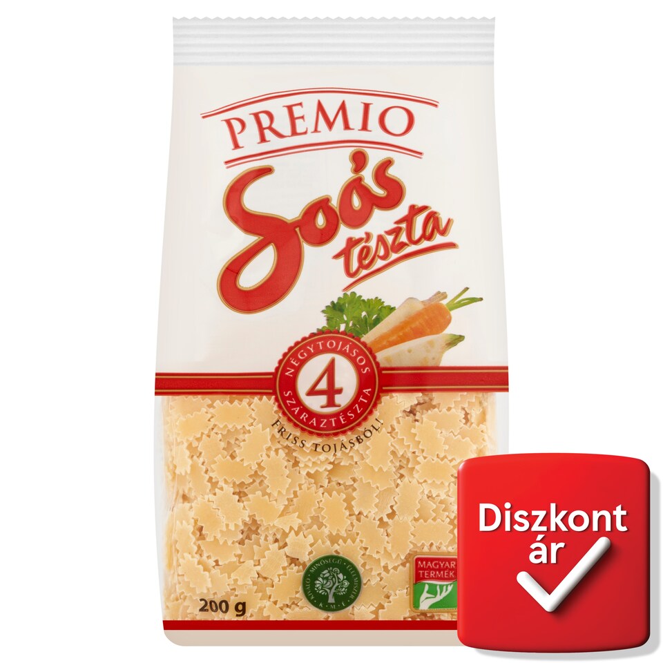 Soós Premio eper négytojásos száraztészta 200 g