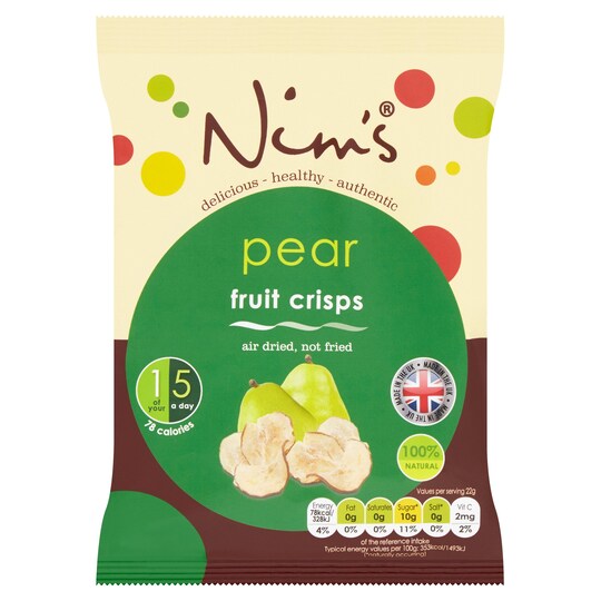 Nim's Air Dried Pear Crisps 22G