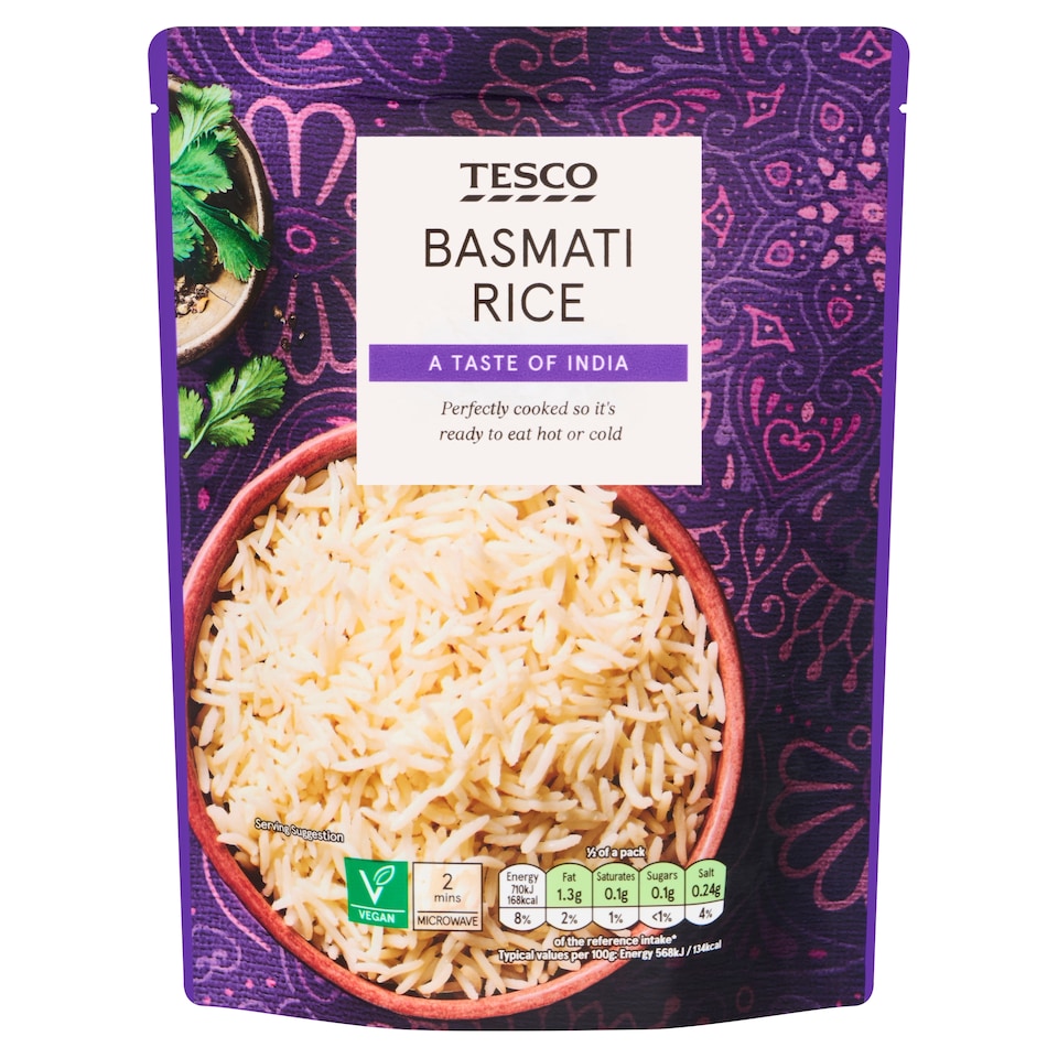 Tesco Microwave Basmati Rice 250G