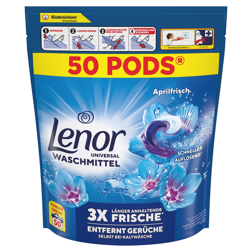 obrázok 1 z LENOR PODS® Kapsuly Na Pranie 50 Praní, April Fresh