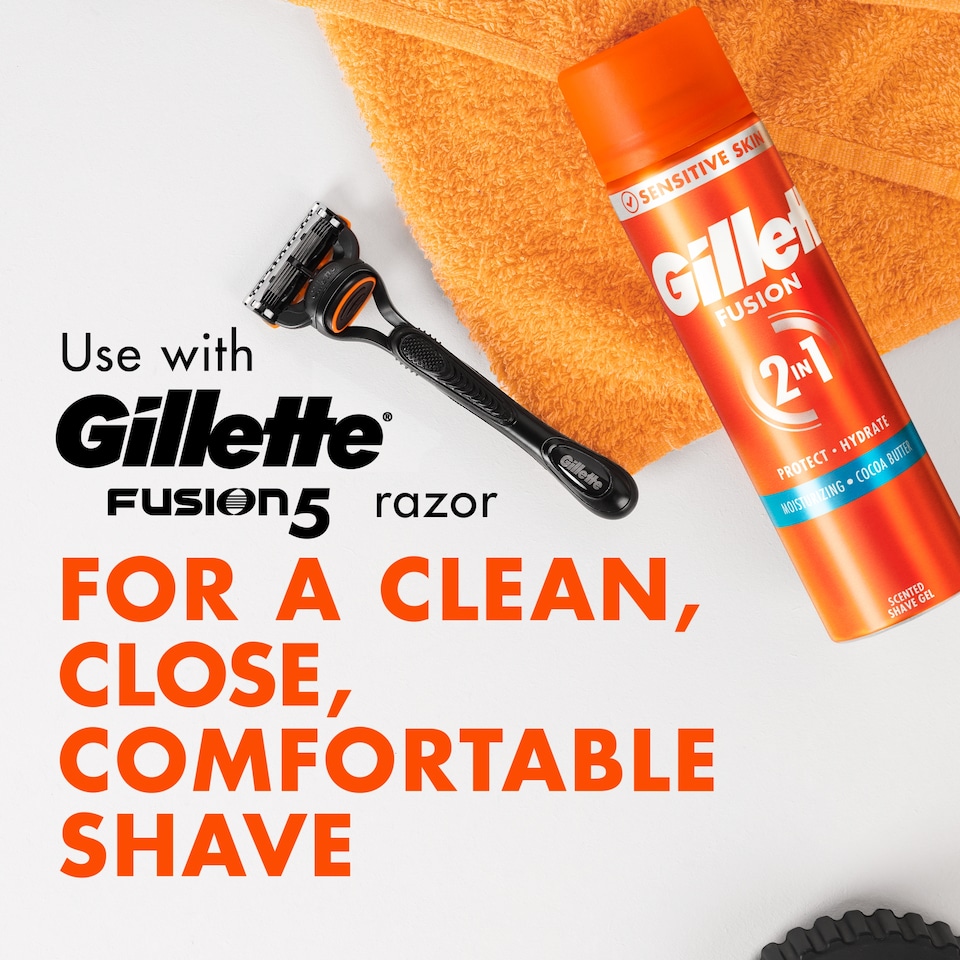 image 1 of Gillette Fusion 5 Ultra Moisturising Shaving Gel 200Ml