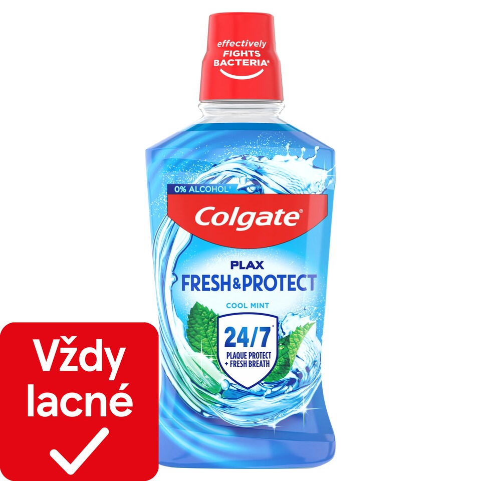 obrázok 1 z Colgate Plax Cool Mint ústna voda bez alkoholu 500 ml