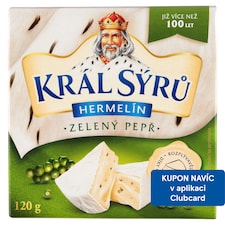 Král Sýrů Camembert Green Pepper 120g