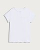 image 4 of F&F Girls Pure Cotton Floral Trim T-Shirt in White