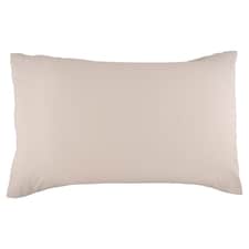 F&F Home Ivory Washed Cotton Housewife Pillowcase Pair