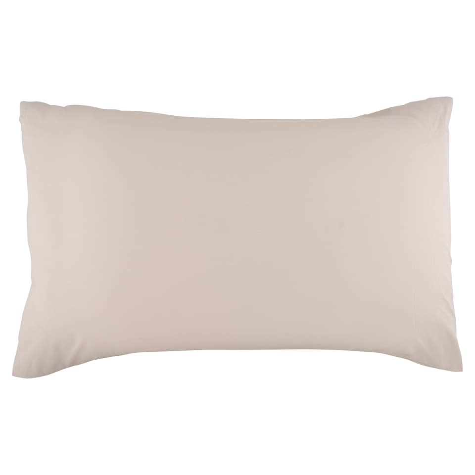 F&F Home Ivory Washed Cotton Housewife Pillowcase Pair