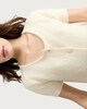 image 2 of F&F Knitted Button Up Short Sleeved Cardigan in Yellow