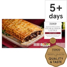 Tesco Steak & Onion Lattice Bar 500G