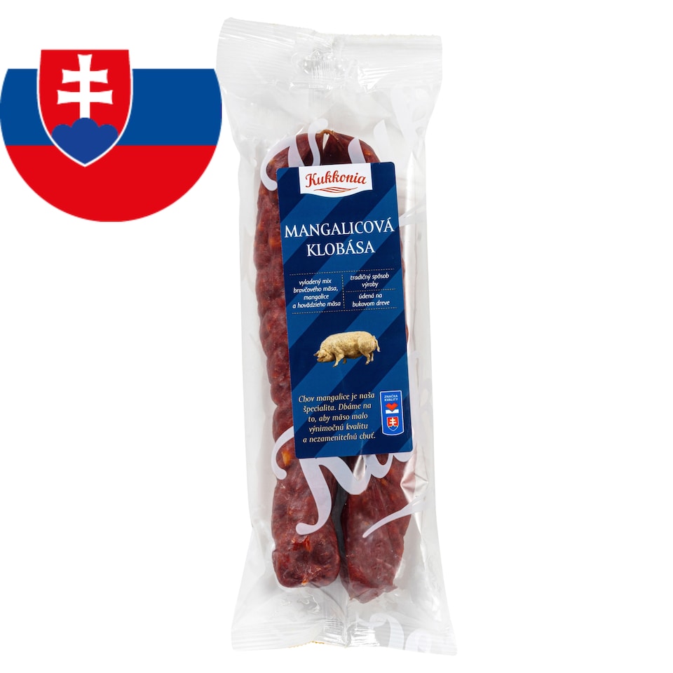 Kukkonia Žitnoostrovská mangalica klobása 0,280 kg