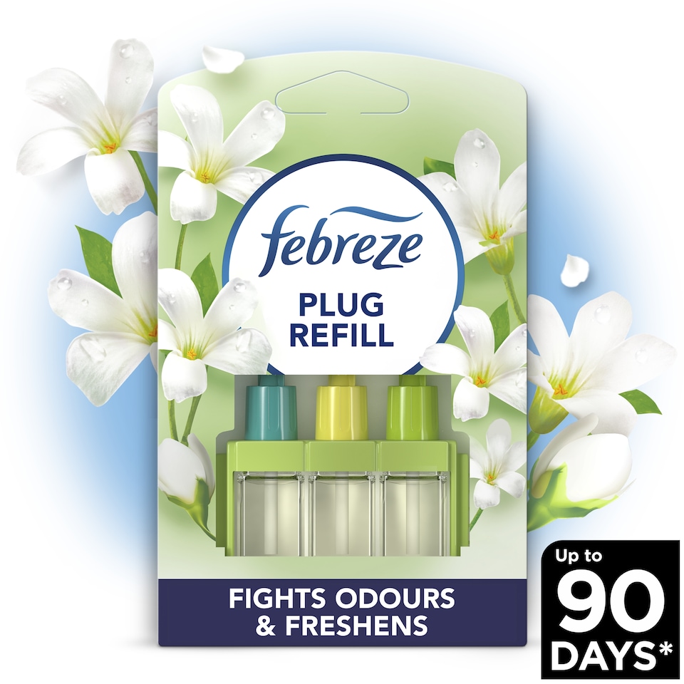 image 1 of Febreze 3Volution Plug-In Air Freshener Refill - White Jasmine 20ml