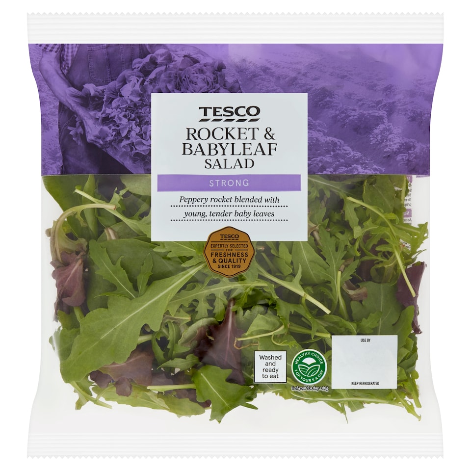 image 1 of Tesco Peppery Babyleaf Rocket Salad 90G (C)
