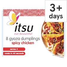 itsu spicy chicken 8 gyoza dumplings 150g