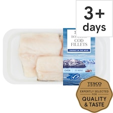 Tesco 2 Boneless Cod Fillets 280G