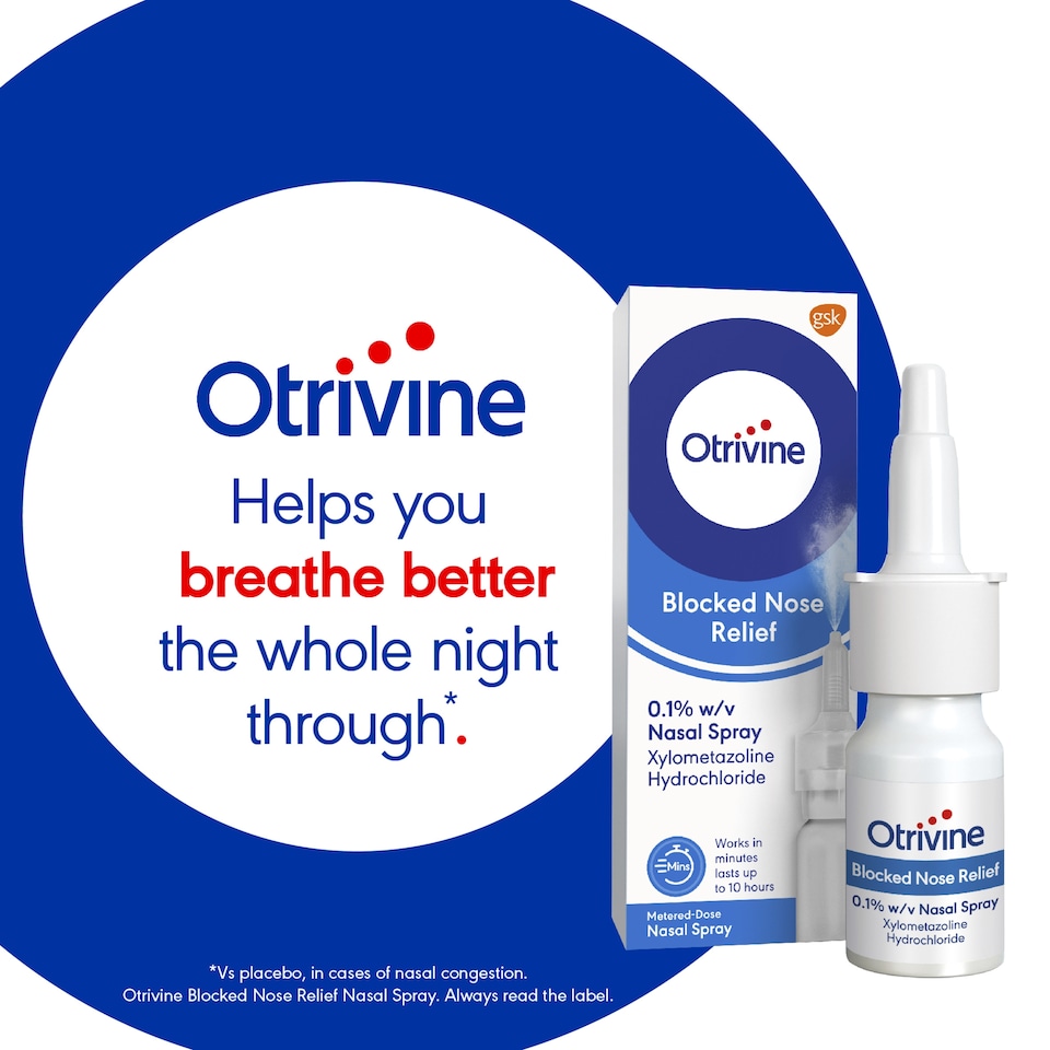 image 1 of Otrivine Blocked Nose Relief Nasal Spray - Metered Dose 10ml