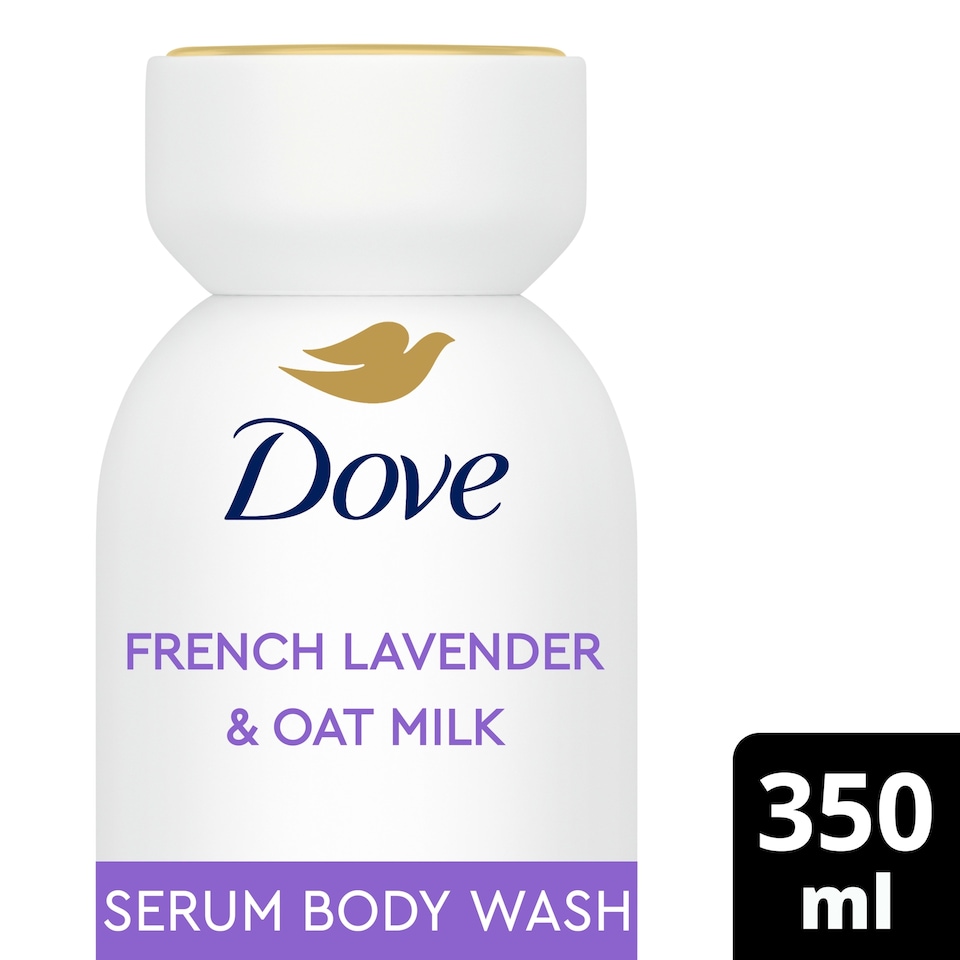 image 1 of Dove Body + Mind French Lavender & Oat Milk Bodywash Serum 350ml