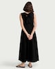 image 3 of F&F Cotton Rich Sleeveless Midi Dress in Black