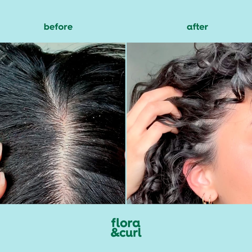 image 1 of Flora & Curl Coconut Mint Scalp Refresh Shampoo 300ml