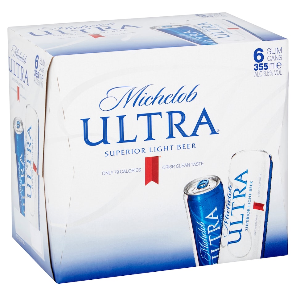 Michelob Ultra Superior Light Beer 6X355ml