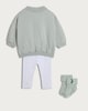 image 2 of Peter Rabbit 3-Piece Cotton Rich Sweatshirt, Legging and Socks Set in Green