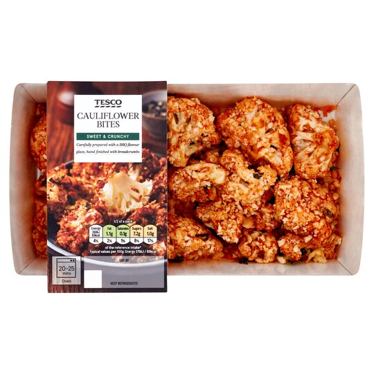 Tesco Bbq Cauliflower Bites 290G Tesco Groceries