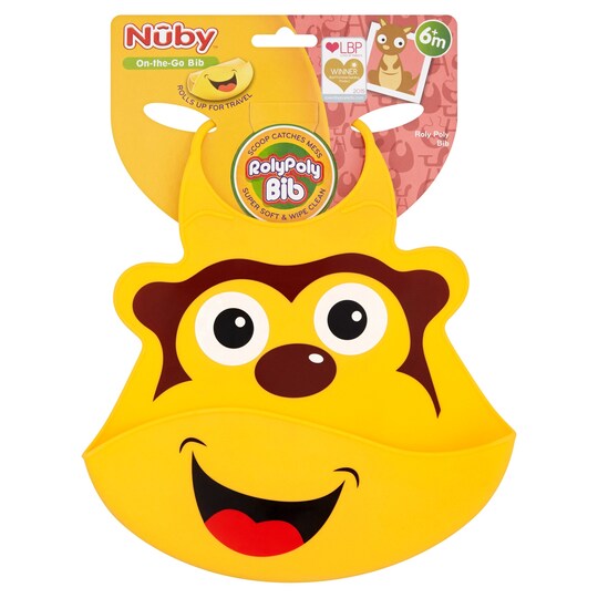 Nuby Roly Poly Silicone Bib Tesco Groceries