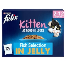 Felix As Good As It Looks Kitten Fish 12X100g