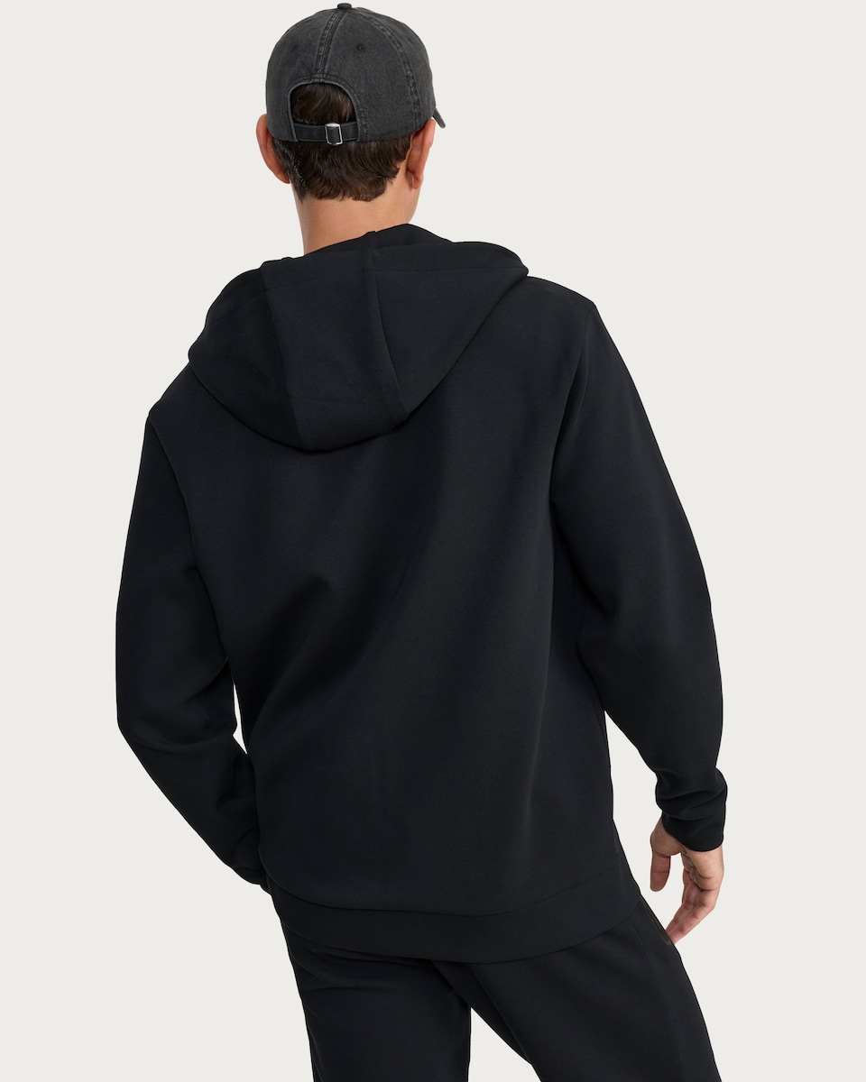 image 1 of 9 Peaks Hooded Full Zip Jacket in Black