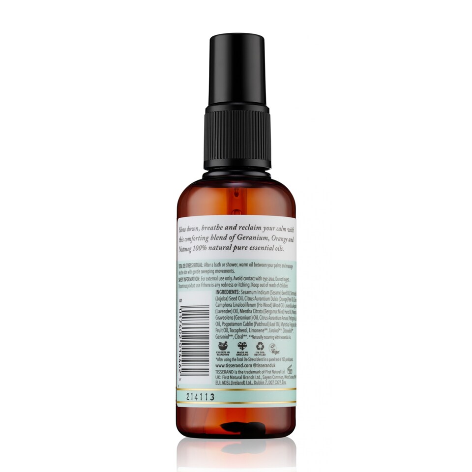 image 1 of Tisserand Total Destress Massage And Body Oil 100Ml