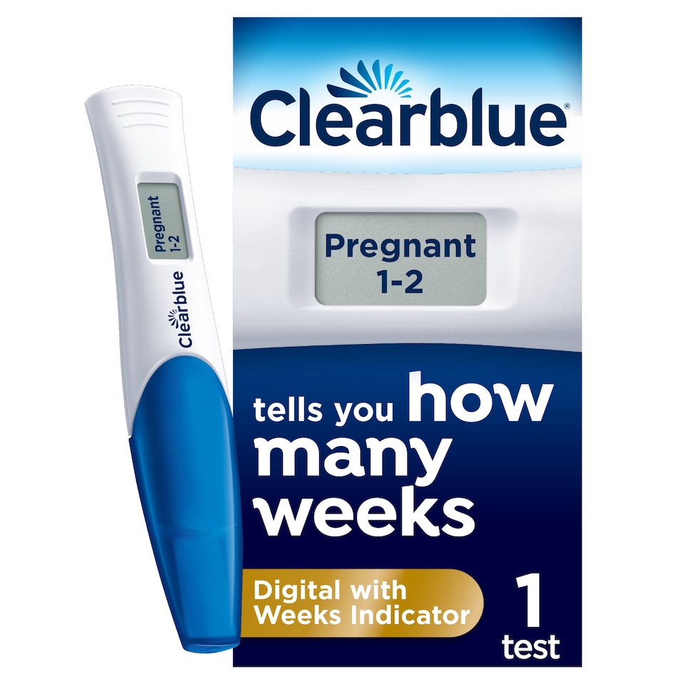 image 1 of Clearblue Digital Pregnancy Test with Weeks Indicator 1 Pack