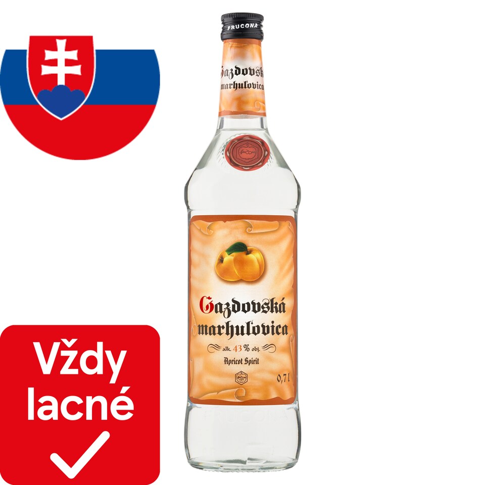 Frucona Gazdovská marhuľovica 43% 0,7 l