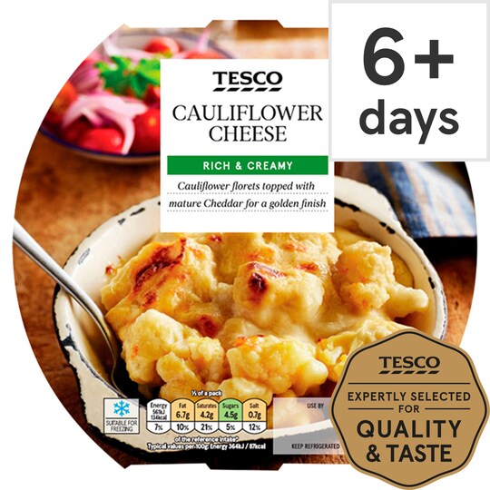 Tesco Cauliflower Cheese 350G Tesco Groceries
