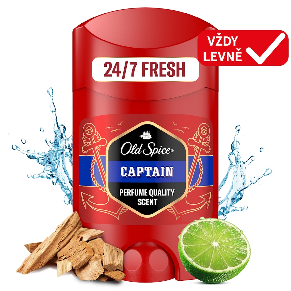 Obrázek 1 pro produkt Old Spice Captain Tuhý Deodorant Pro Muže 50ml