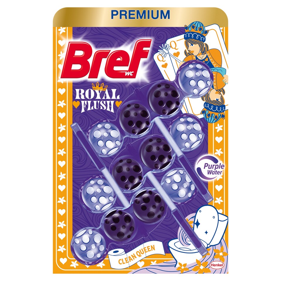 Bref Royal Flush Clean Queen WC frissítő 3 x 50 g 